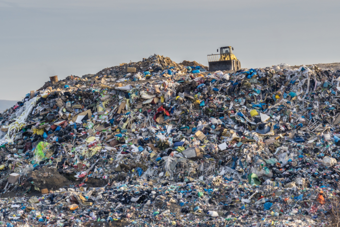 Pollution,concept.,garbage,pile,in,trash,dump,or,landfill.